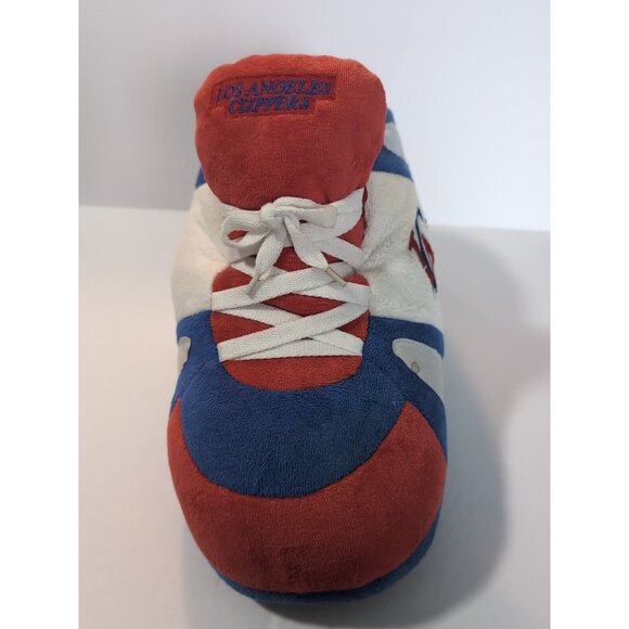 Los Angeles Clippers Comfy Feet Large Slippers Plush House Shoes NBA Basketball - Picture 3 of 13